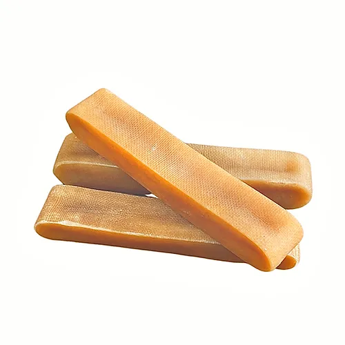 Large Himalayan yak cheese chew for dogs from buckin good antler chews an Iowa small business