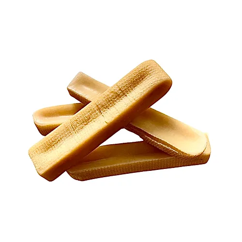 Medium Himalayan yak cheese chew for dogs from buckin good antler chews an Iowa small business