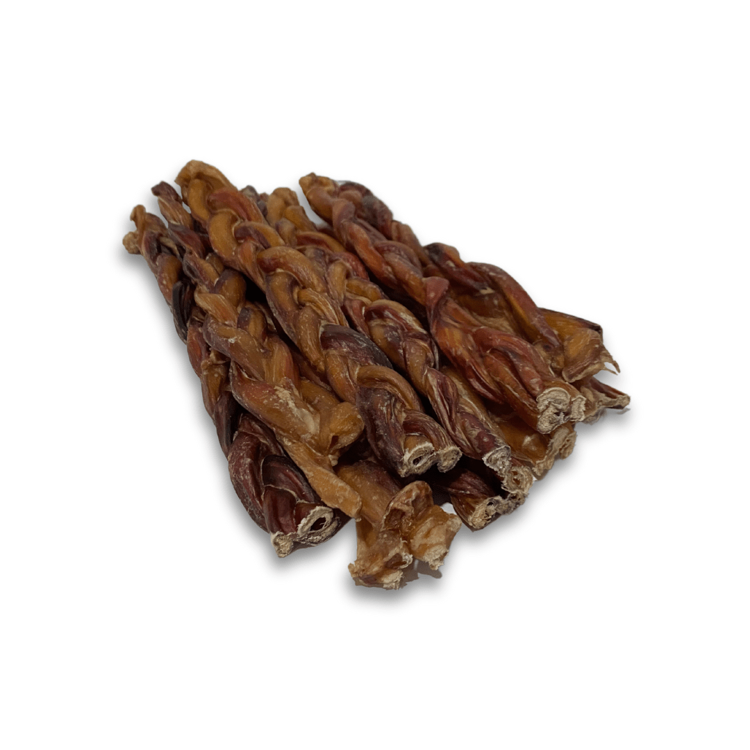 12” Braided Bully Stick – All-Natural, Low-Odor Dog Chew