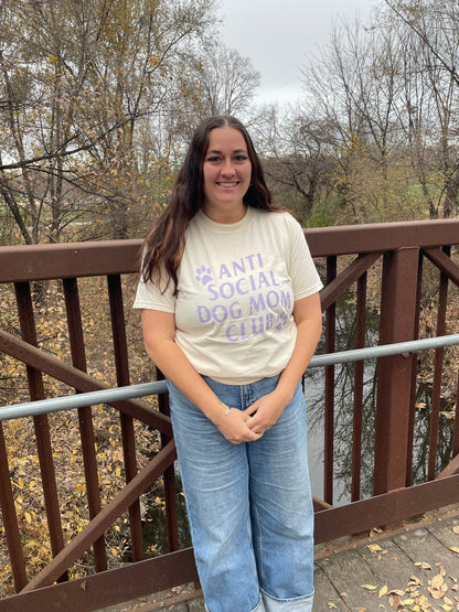 Anti Social Dog Mom Club Tee
